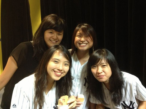 Sabrina with friends in church, during her university days. As a volunteer staff, she would head down to church after school to serve on the worship team and help with leadership training and programmes for young people.