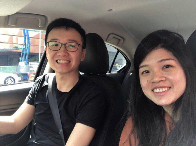 Dominic and Wei Ling in their brand new ride